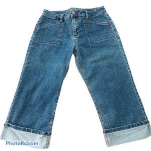 L.A. Blues Vintage Wide Leg Cropped Denim Jeans